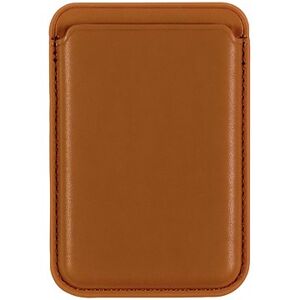 AlzaGuard PU Leather Card Wallet Compatible with Magsafe hnědá