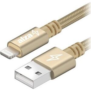 AlzaPower AluCore USB-A to Lightning MFi (C189) 0.5m zlatý
