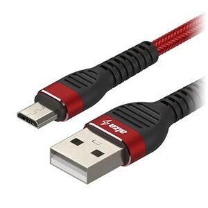AlzaPower CompactCore Micro USB, 1 m červený