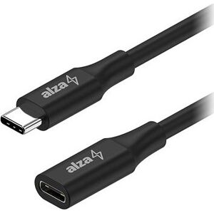 AlzaPower Core USB-C (M)/USB-C (F) 3.2 Gen 1, 0,5 m čierny
