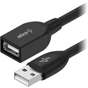 AlzaPower Core USB-A (M) to USB-A (F) 2.0, 1.5 m čierny