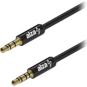 AlzaPower AluCore Audio 3,5 mm Jack 4P-TRRS (M) to 3,5 mm Jack (M) 1,5 m čierny