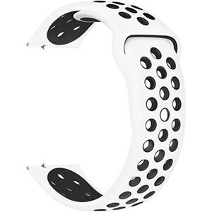 Eternico Sporty Universal Quick Release 20 mm Solid Black and White