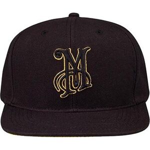 Meguiar's "M" Logo Snapback – čierna šiltovka snapka s vyšitým zlato-čiernym 3D logom "M