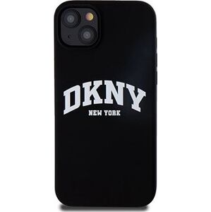 DKNY Liquid Silicone Arch Logo MagSafe Zadný Kryt na iPhone 15 Plus Black