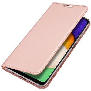 Skin Pro knižkové kožené puzdro na Samsung Galaxy A13 5G, ružové