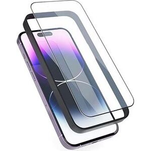 Epico Edge To Edge ochranné sklo na iPhone 13/13 Pro/iPhone 14 – 2 ks s inštalačným rámikom