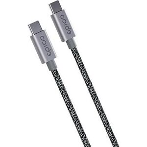 Epico 240 W USB-C na USB-C opletený kábel 2 m – vesmírno sivý