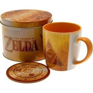 The Legend of Zelda – Golden Triforce – hrnček a podložka v plechovej krabičke