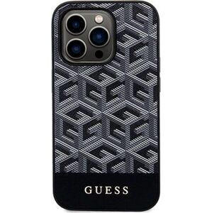 Guess PU G Cube MagSafe Zadný Kryt pre iPhone 15 Pro Max Black