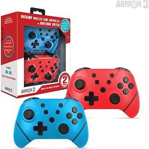 Armor3 NuChamp Wireless Controller Pack for Nintendo Switch (2in1) (Blue, Red)