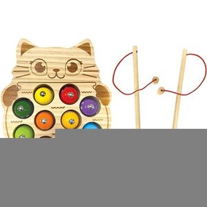 Lexibook Bio Toys Chamtivá mačka – drevená hra