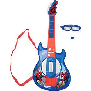 Lexibook Spider-Man Elektronická svietiaca gitara s mikrofónom v tvare okuliarov