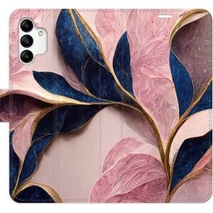 iSaprio flip pouzdro Pink Leaves pro Samsung Galaxy A04s
