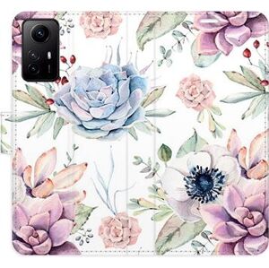iSaprio flip puzdro Succulents Pattern pre Xiaomi Redmi Note 12S