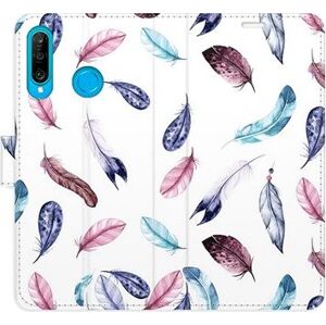 iSaprio flip puzdro Colorful Feathers pre Huawei P30 Lite
