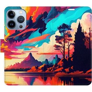 iSaprio flip pouzdro Colorful Mountains 02 pro iPhone 13 Pro