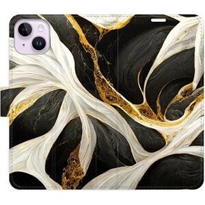 iSaprio flip puzdro BlackGold Marble na iPhone 14 Plus