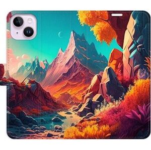 iSaprio flip pouzdro Colorful Mountains pro iPhone 14 Plus