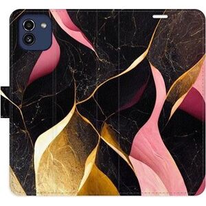 iSaprio flip pouzdro Gold Pink Marble 02 pro Samsung Galaxy A03