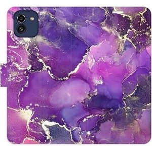iSaprio flip puzdro Purple Marble pre Samsung Galaxy A03