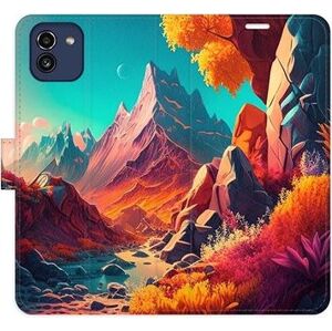 iSaprio flip puzdro Colorful Mountains na Samsung Galaxy A03