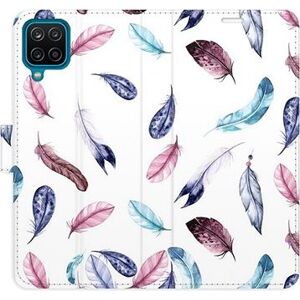 iSaprio flip puzdro Colorful Feathers pre Samsung Galaxy A12