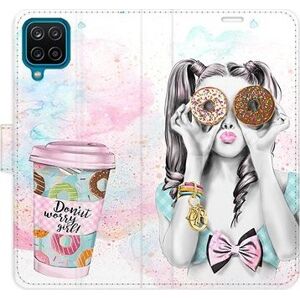 iSaprio flip puzdro Donut Worry Girl pre Samsung Galaxy A12