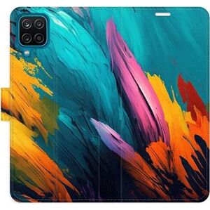 iSaprio flip puzdro Orange Paint 02 pre Samsung Galaxy A12