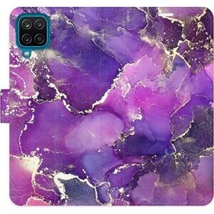 iSaprio flip puzdro Purple Marble pre Samsung Galaxy A12