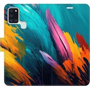 iSaprio flip pouzdro Orange Paint 02 pro Samsung Galaxy A21s