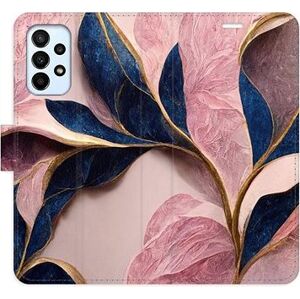 iSaprio flip puzdro Pink Leaves pre Samsung Galaxy A23/A23 5G