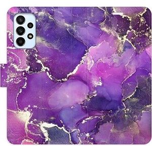 iSaprio flip puzdro Purple Marble pre Samsung Galaxy A23/A23 5G