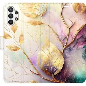 iSaprio flip pouzdro Gold Leaves 02 pro Samsung Galaxy A32 5G