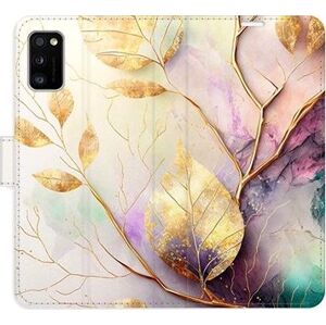 iSaprio flip puzdro Gold Leaves 02 pre Samsung Galaxy A41