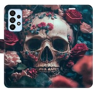 iSaprio flip puzdro Skull in Roses 02 pre Samsung Galaxy A53 5G