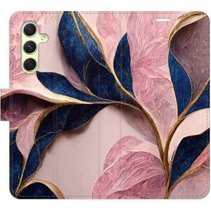 iSaprio flip puzdro Pink Leaves na Samsung Galaxy A54 5G
