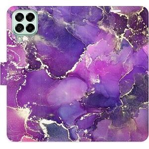 iSaprio flip pouzdro Purple Marble pro Samsung Galaxy M53 5G