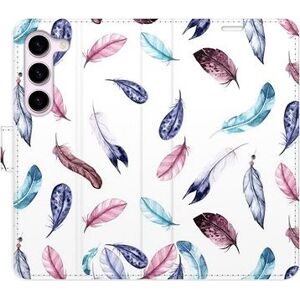 iSaprio flip pouzdro Colorful Feathers pro Samsung Galaxy S23 5G