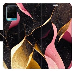 iSaprio flip pouzdro Gold Pink Marble 02 pro Vivo Y21 / Y21s / Y33s