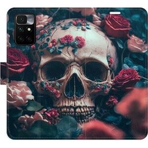 iSaprio flip puzdro Skull in Roses 02 na Xiaomi Redmi 10