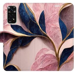iSaprio flip pouzdro Pink Leaves pro Xiaomi Redmi Note 11 / Note 11S