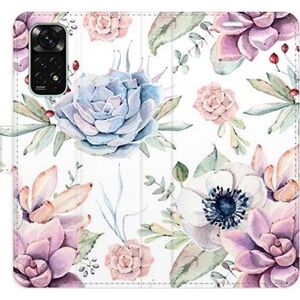 iSaprio flip pouzdro Succulents Pattern pro Xiaomi Redmi Note 11 / Note 11S
