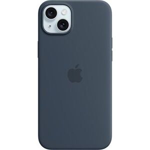 Apple iPhone 15 Plus Silikónový kryt s MagSafe búrkovo modrý