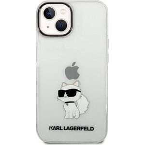 Karl Lagerfeld IML Choupette NFT Zadný Kryt pre iPhone 14 Plus Transparent