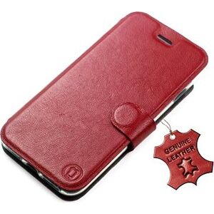 Mobiwear kožené flip pro Samsung Galaxy A54 5G - Tmavě červené
