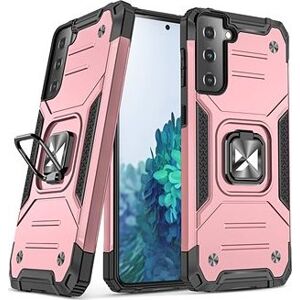 Ring Armor plastový kryt na Samsung Galaxy S22, ružový