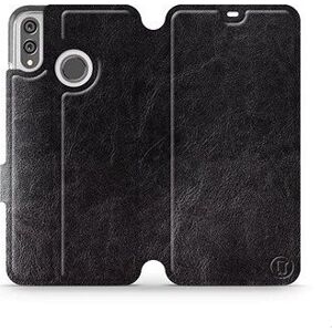 Flipové puzdro na mobil Honor 8X vo vyhotovení Black&Gray so sivým vnútrom