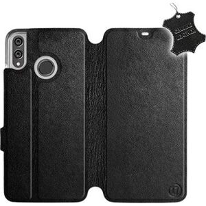 Flip pouzdro na mobil Honor 8X - Černé - kožené - Black Leather