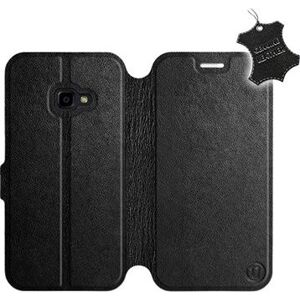 Flip pouzdro na mobil Samsung Xcover 4 - Černé - kožené - Black Leather